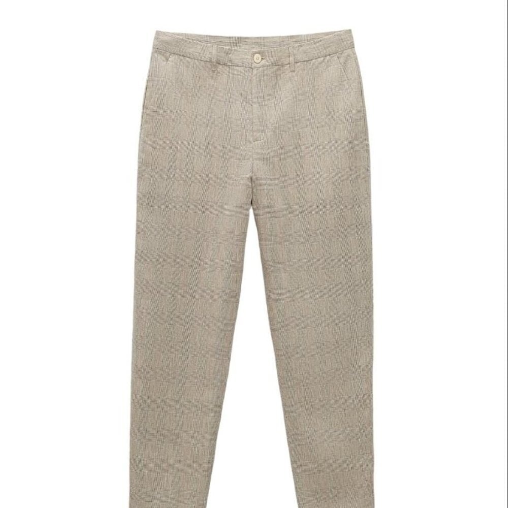 ZARA PLAID SUIT PANTS GRAY SIZE M 0029/331/707